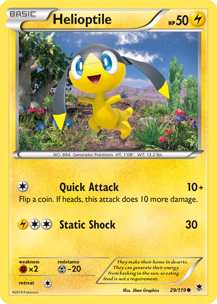 Helioptile (29/119) [XY: Phantom Forces] | Total Play