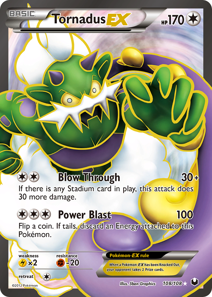 Tornadus EX (108/108) [Black & White: Dark Explorers] | Total Play