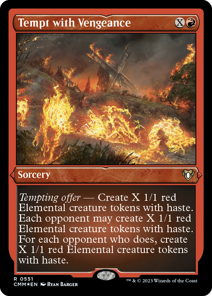 Tempt with Vengeance (Foil Etched) [Commander Masters] | Total Play