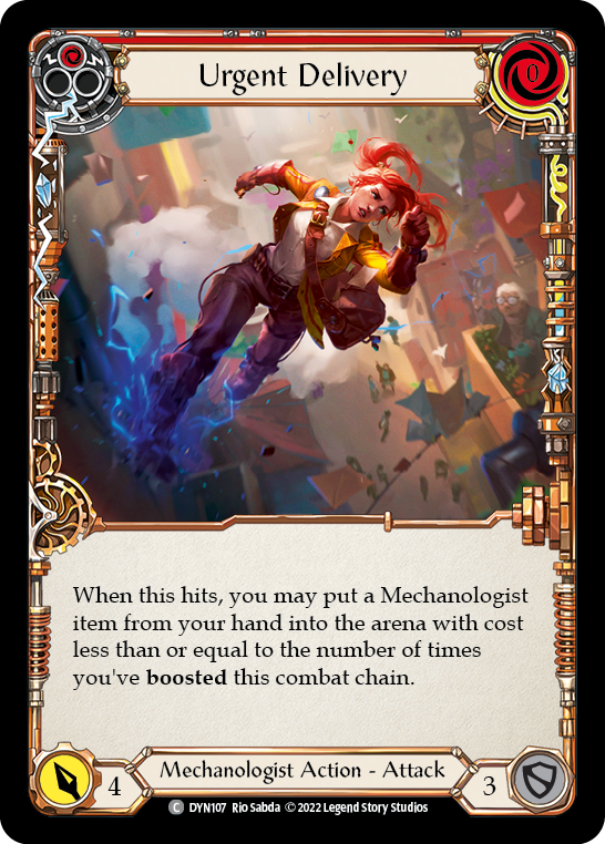 Urgent Delivery (Red) [DYN107] (Dynasty)  Rainbow Foil | Total Play