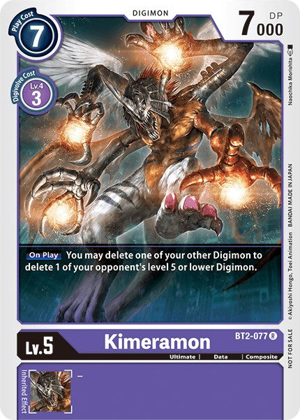 Kimeramon [BT2-077] (Battle of Omni Pre-Release) [Release Special Booster Promos] | Total Play