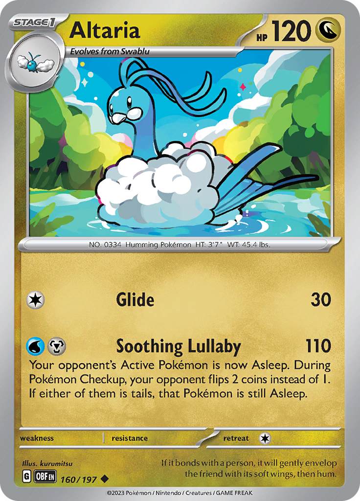 Altaria (160/197) [Scarlet & Violet: Obsidian Flames] | Total Play