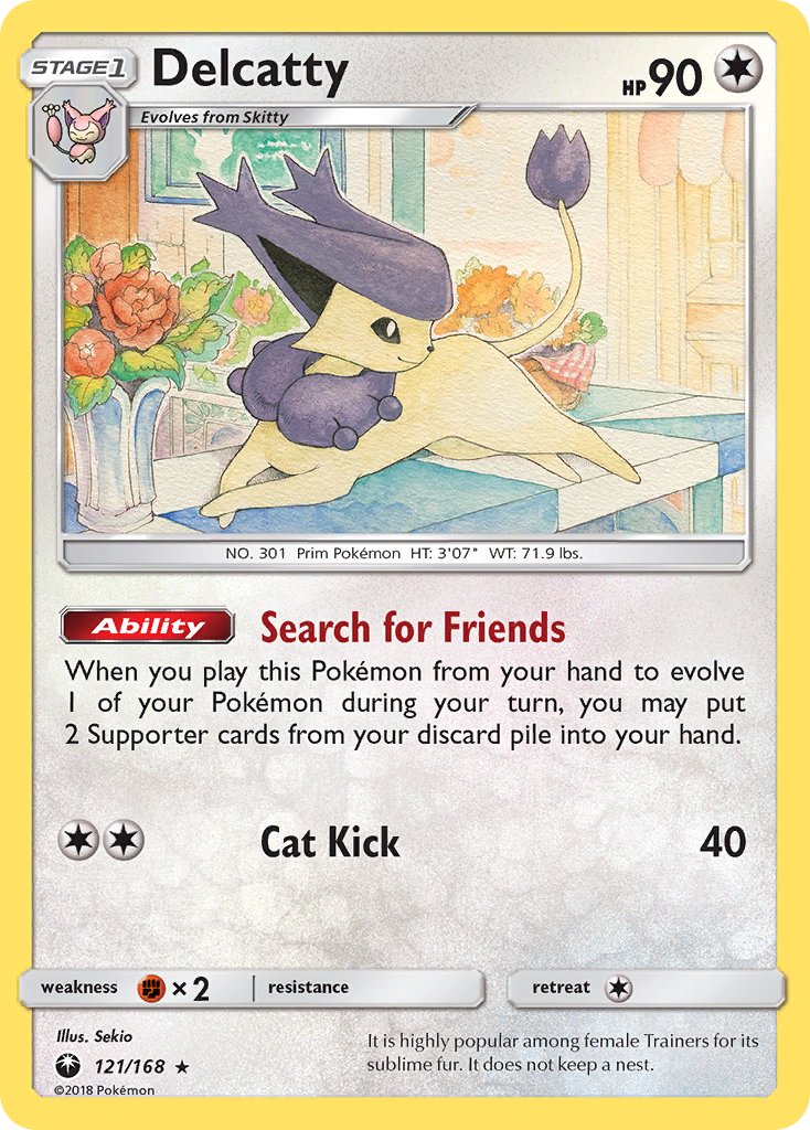 Delcatty (121/168) (Theme Deck Exclusive) [Sun & Moon: Celestial Storm] | Total Play