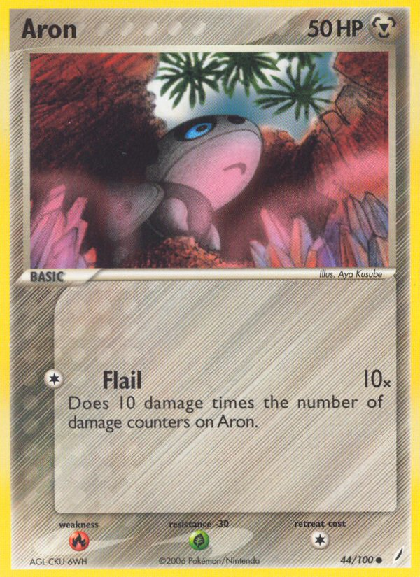 Aron (44/100) [EX: Crystal Guardians] | Total Play