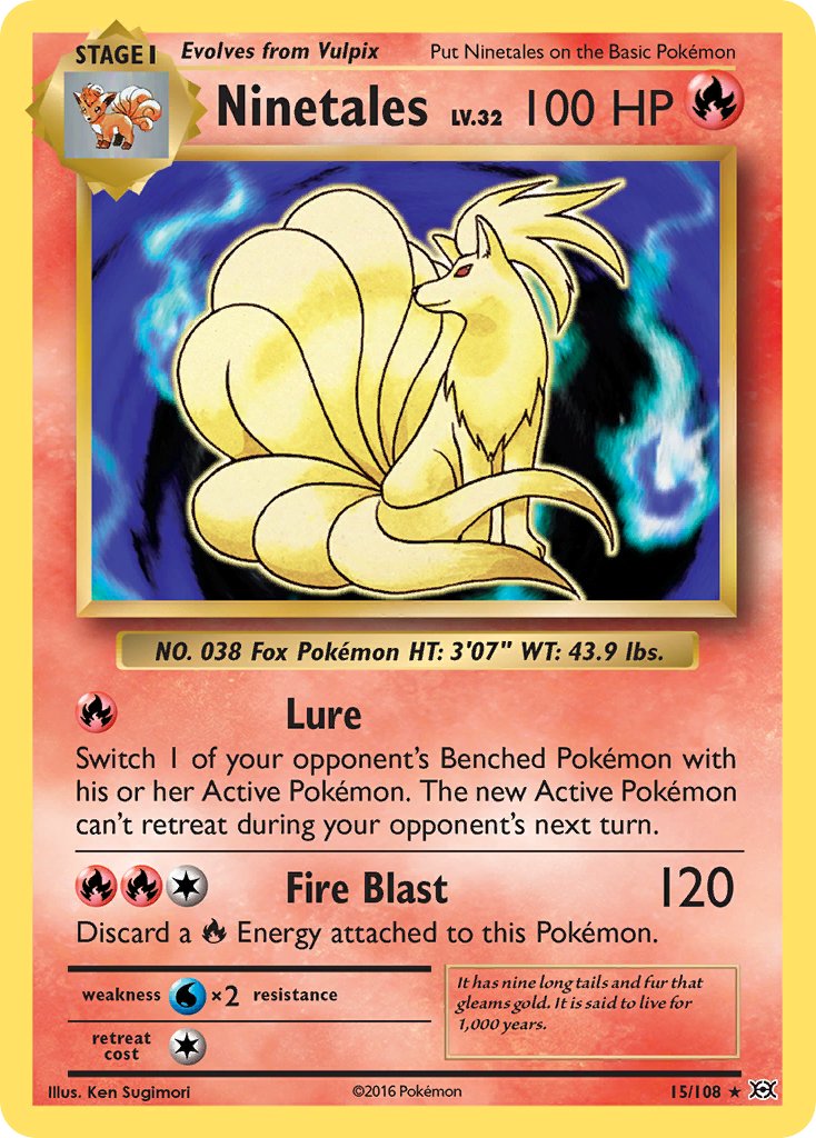 Ninetales (15/108) (Theme Deck Exclusive) [XY: Evolutions] | Total Play