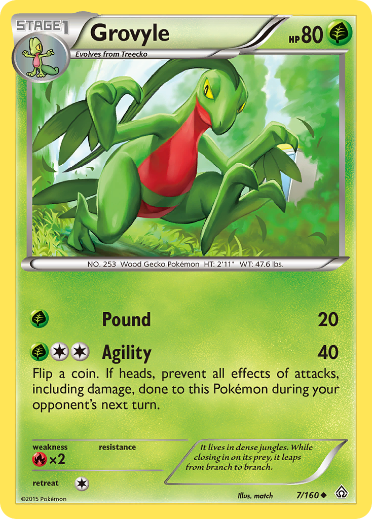 Grovyle (7/160) [XY: Primal Clash] | Total Play