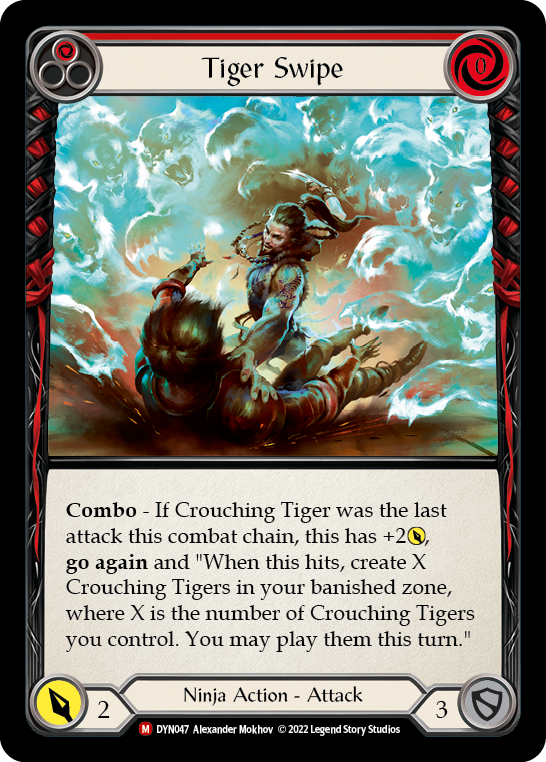 Tiger Swipe [DYN047] (Dynasty)  Rainbow Foil | Total Play