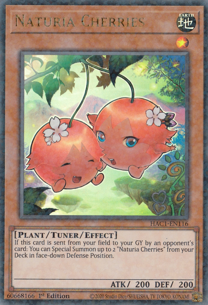 Naturia Cherries (Duel Terminal) [HAC1-EN116] Parallel Rare | Total Play