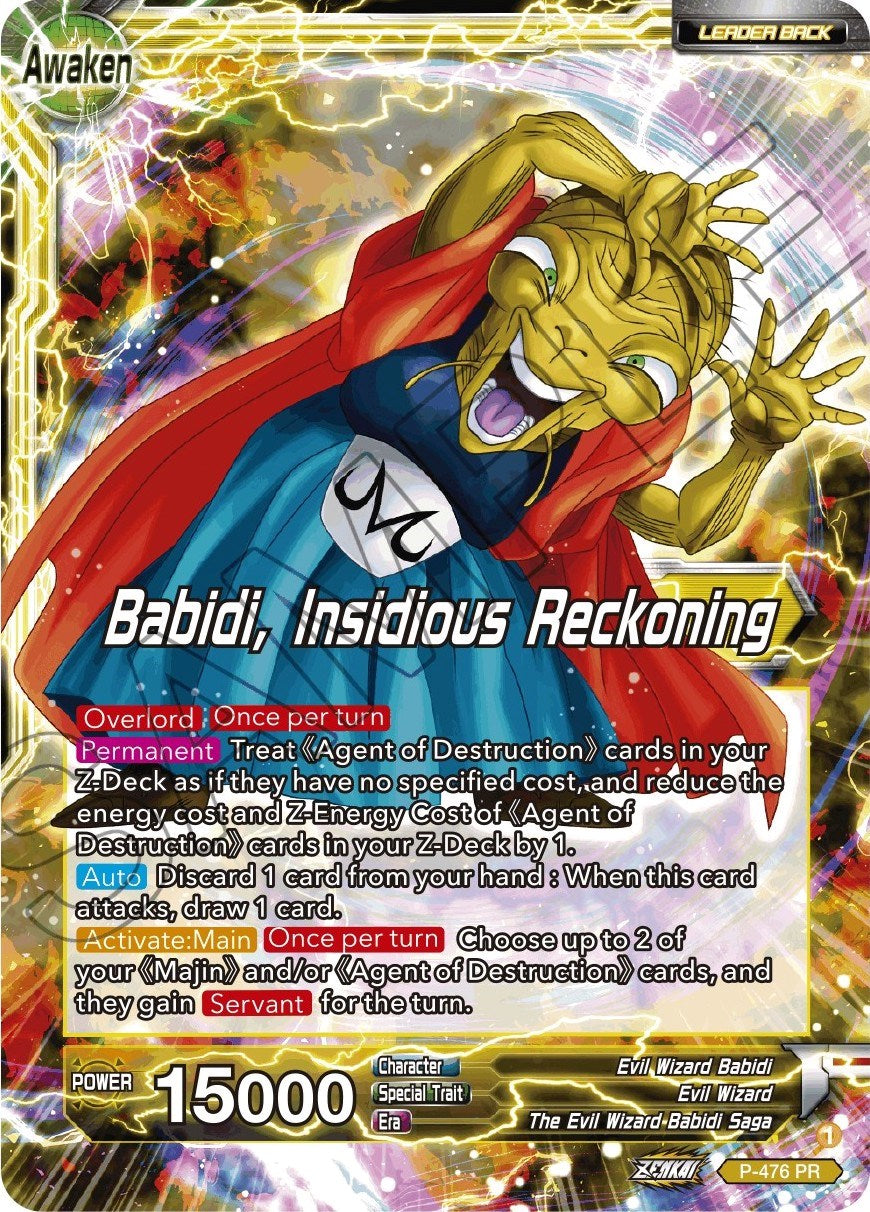 Babidi // Babidi, Insidious Reckoning (Silver Foil) (P-476) [Tournament Promotion Cards] | Total Play