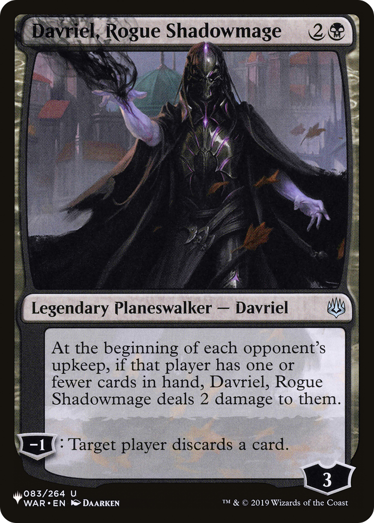 Davriel, Rogue Shadowmage [The List Reprints] | Total Play