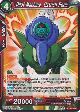 Pilaf Machine, Ostrich Form (BT10-026) [Rise of the Unison Warrior] | Total Play