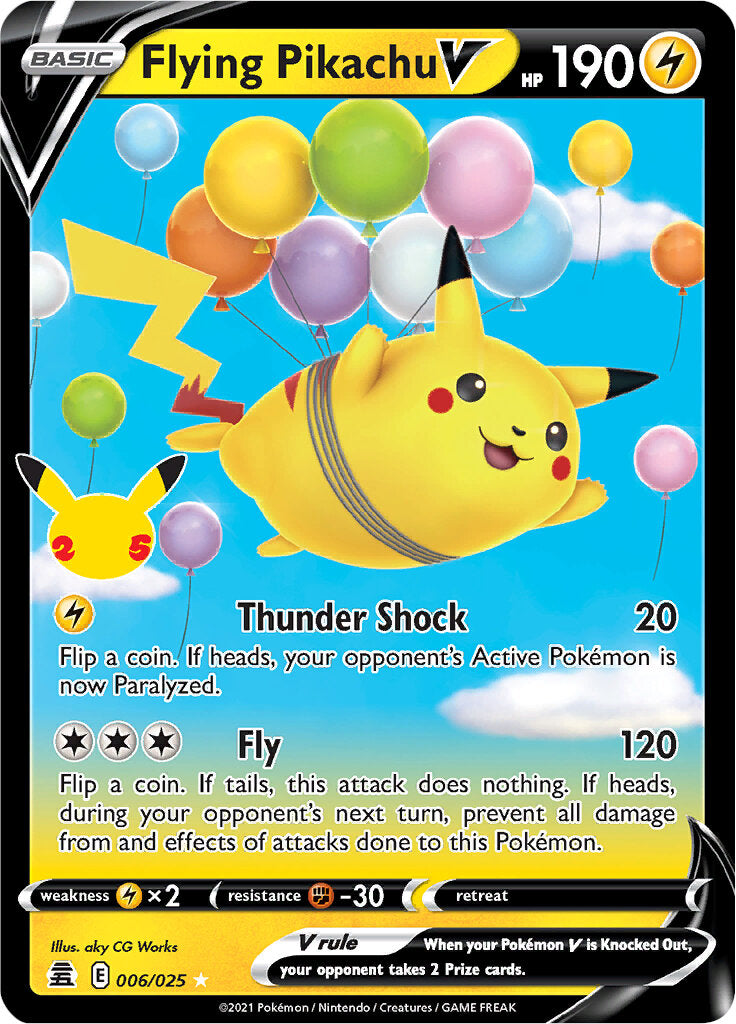 Flying Pikachu V (006/025) [Celebrations: 25th Anniversary] | Total Play