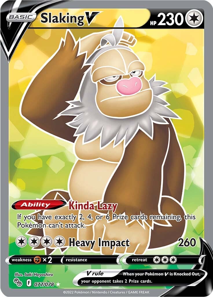 Slaking V (077/078) [Pokémon GO] | Total Play