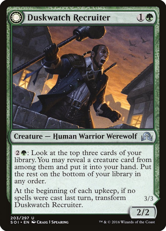 Duskwatch Recruiter // Krallenhorde Howler [Shadows over Innistrad] | Total Play