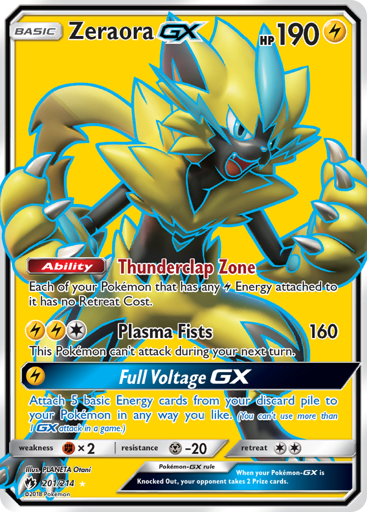 Zeraora GX (201/214) [Sun & Moon: Lost Thunder] | Total Play
