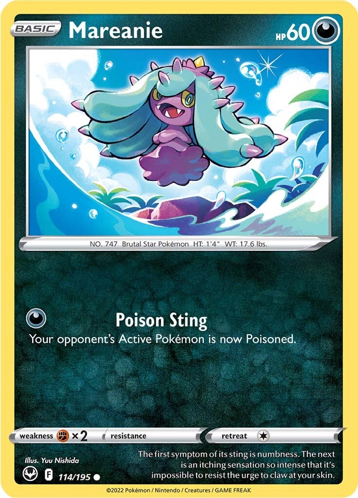 Mareanie (114/195) [Sword & Shield: Silver Tempest] | Total Play