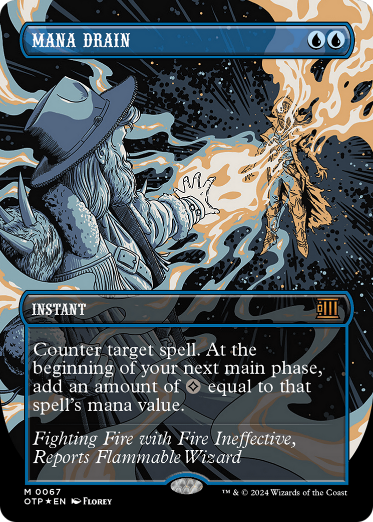 Mana Drain (Textured Foil) [Outlaws of Thunder Junction: Breaking News] | Total Play