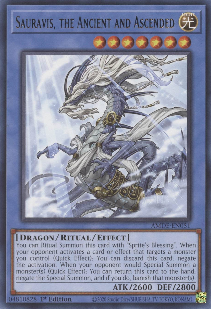 Sauravis, the Ancient and Ascended [AMDE-EN051] Rare | Total Play