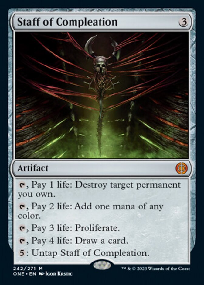 Staff of Compleation [Phyrexia: All Will Be One] | Total Play