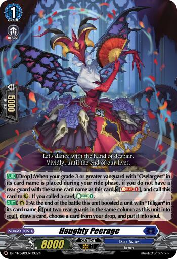 Haughty Peerage (D-PR/592EN) [D Promo Cards] | Total Play