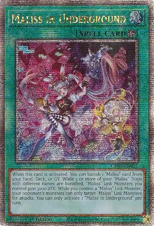 Maliss in Underground (Quarter Century Secret Rare) [CRBR-EN021] Quarter Century Secret Rare | Total Play