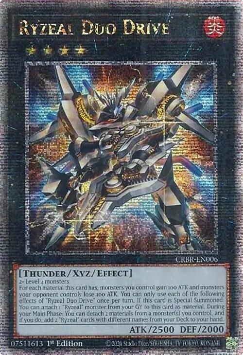 Ryzeal Duo Drive (Quarter Century Secret Rare) [CRBR-EN006] Quarter Century Secret Rare | Total Play