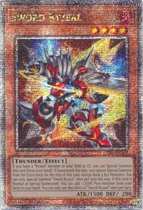 Sword Ryzeal (Quarter Century Secret Rare) [CRBR-EN001] Quarter Century Secret Rare | Total Play