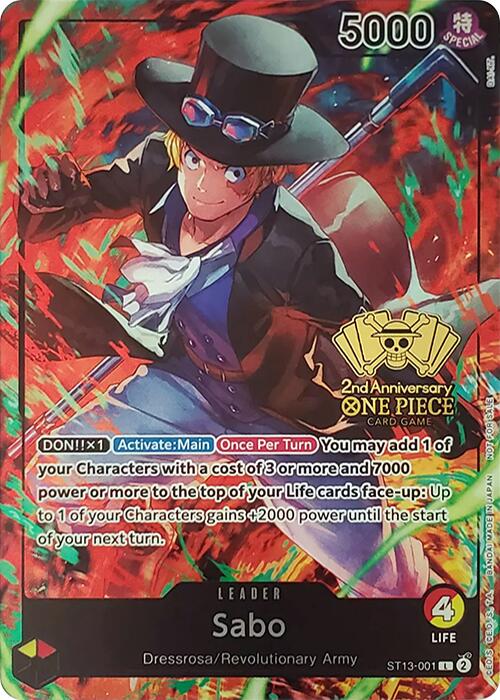 Sabo (2nd Anniversary Tournament) [One Piece Promotion Cards] | Total Play