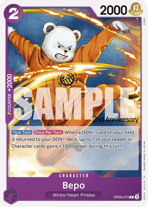 Bepo [Emperors in the New World: 2nd Anniversary Tournament Cards] | Total Play