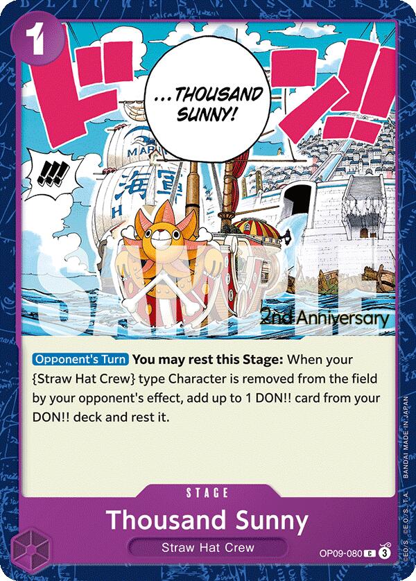 Thousand Sunny [Emperors in the New World: 2nd Anniversary Tournament Cards] | Total Play