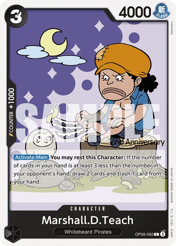 Marshall.D.Teach [Emperors in the New World: 2nd Anniversary Tournament Cards] | Total Play