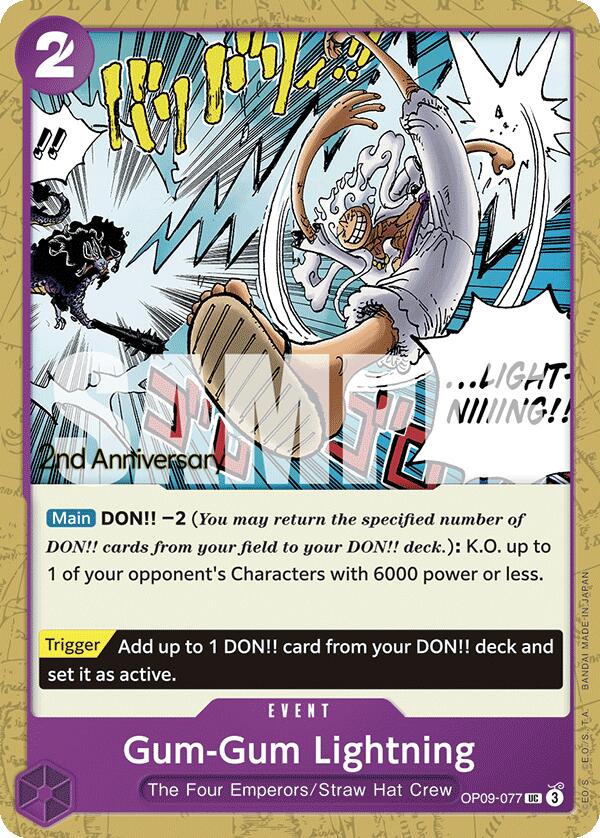 Gum-Gum Lightning [Emperors in the New World: 2nd Anniversary Tournament Cards] | Total Play