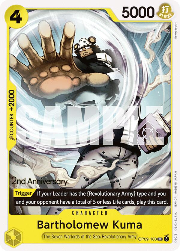 Bartholomew Kuma [Emperors in the New World: 2nd Anniversary Tournament Cards] | Total Play