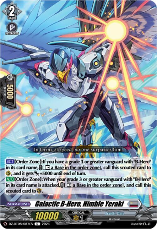 Galactic B-Hero, Nimble Yeraki (DZ-BT05/087EN) [DZ-BT05: Omniscient Awakening] | Total Play