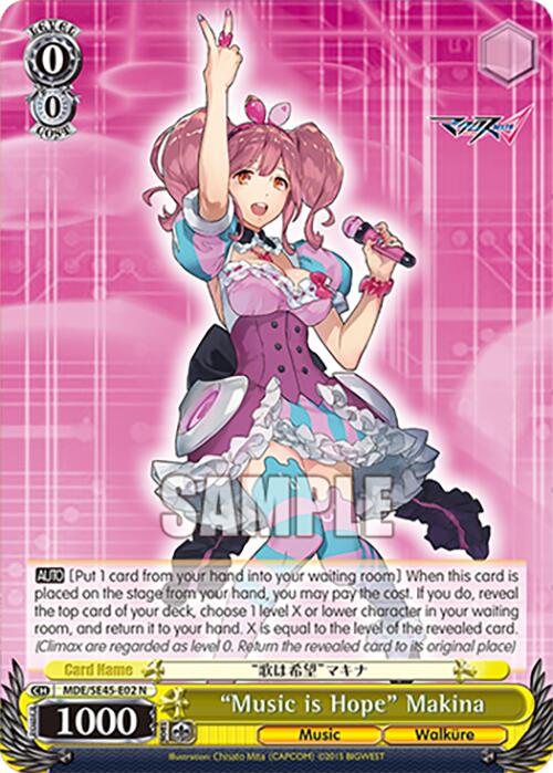 "Music is Hope" Makina (MDE/SE45E02 N) [MACROSS Delta Premium Booster] | Total Play