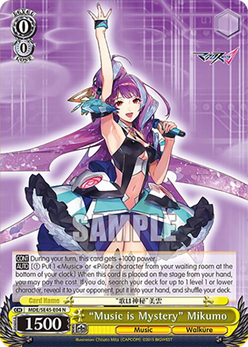 "Music is Mystery" Mikumo (MDE/SE45E04 N) [MACROSS Delta Premium Booster] | Total Play