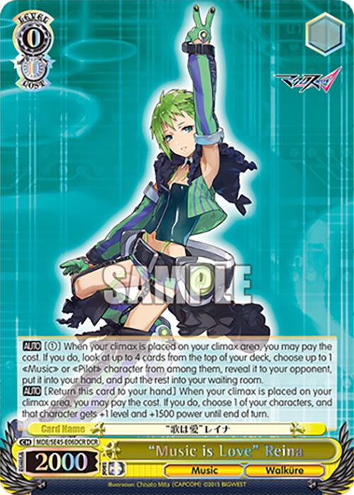 "Music is Love" Reina (MDE/SE45E06DCR DCR) [MACROSS Delta Premium Booster] | Total Play