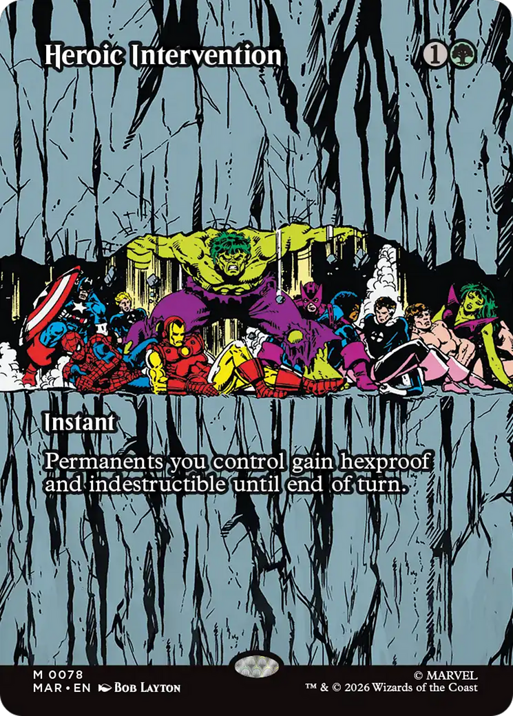 Heroic Intervention (0078) (Borderless) [Marvel Universe: Eternal-Legal] | Total Play