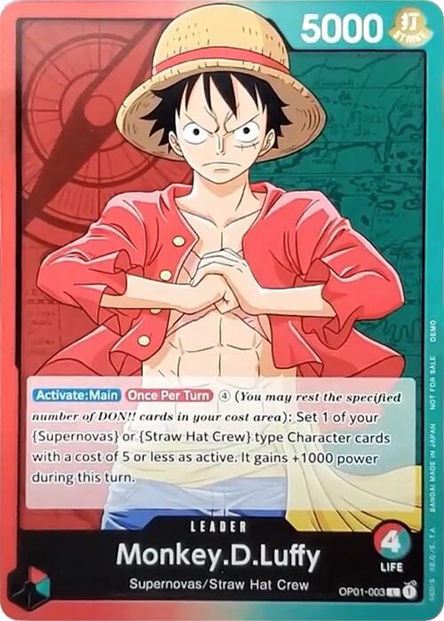 Monkey.D.Luffy [One Piece Demo Deck Cards] | Total Play