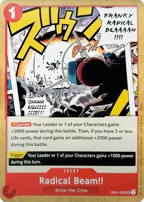 Radical Beam!! [One Piece Demo Deck Cards] | Total Play