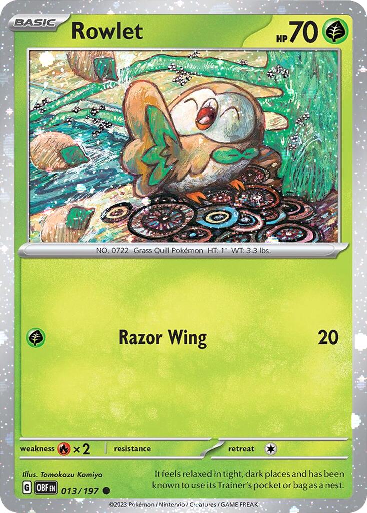 Rowlet (013/197) (Cosmos Holo) [Miscellaneous Cards] | Total Play