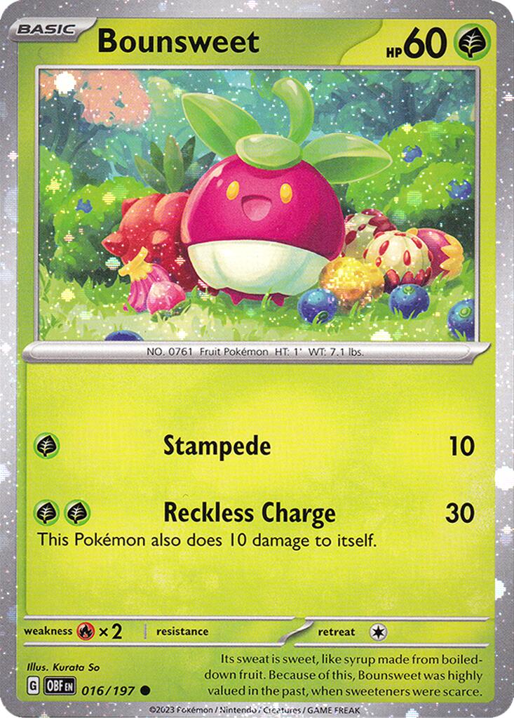 Bounsweet (016/197) (Cosmos Holo) [Miscellaneous Cards] | Total Play