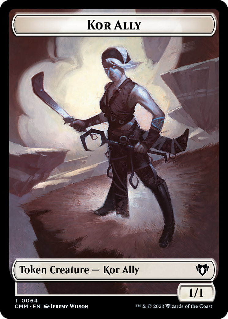 Wall // Kor Ally Double-Sided Token [Commander Masters Tokens] | Total Play