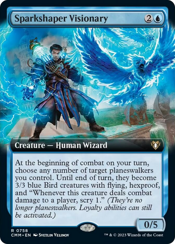 Sparkshaper Visionary (Extended Art) [Commander Masters] | Total Play