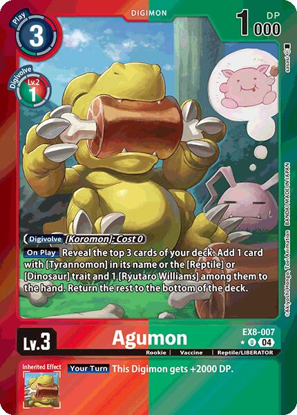 Agumon [EX8-007] - EX8-007 (Limited Foil) [Chain of Liberation] | Total Play