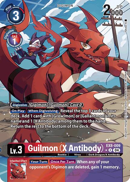 Guilmon (X Antibody) [EX8-009] (Alternate Art) [Chain of Liberation] | Total Play