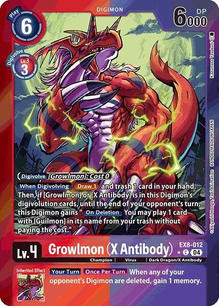 Grolwmon [EX8-012] (X Antibody) (Limited Foil) [Chain of Liberation] | Total Play