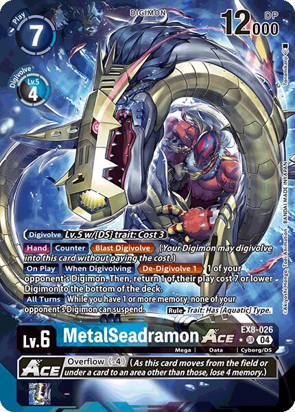 MetalSeadramon ACE [EX8-026] (Alternate Art) [Chain of Liberation] | Total Play