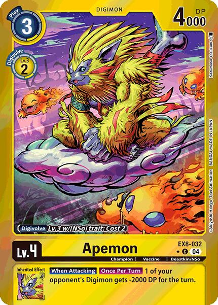 Apemon [EX8-032] (Limited Foil) [Chain of Liberation] | Total Play