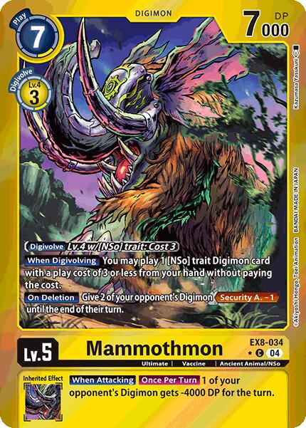 Mammothmon [EX8-034] (Limited Foil) [Chain of Liberation] | Total Play